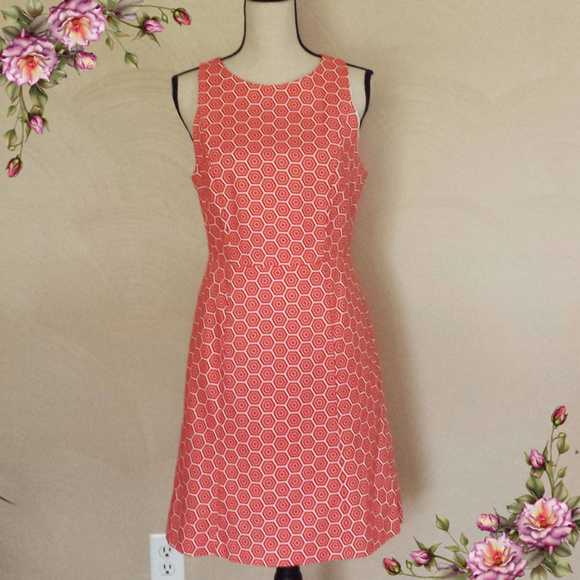 GAP Dresses & Skirts - MAKE AN OFFER;) Serena Orange Hexagon Print Dress